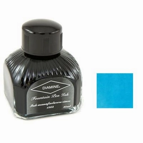 Diamine Bottled Ink 80Ml Beau Blue bestselling leather