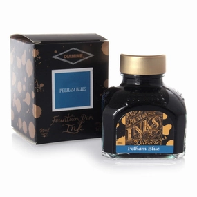 classic Diamine Bottled Ink 80Ml Guitar Pelham Blue Burst