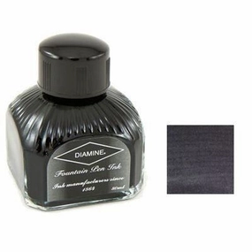 Diamine Bottled Ink 80Ml Jet Black cotton classic