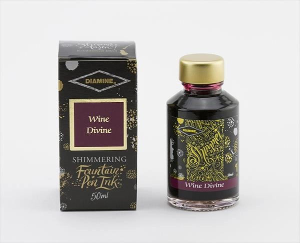 thin Diamine Shimmer 50Ml Fountain Pen Ink - Wine Divine