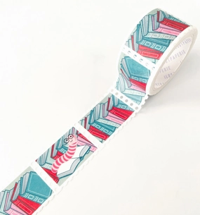 recycled eco Dig Into A Good Book Stamps Washi Tape