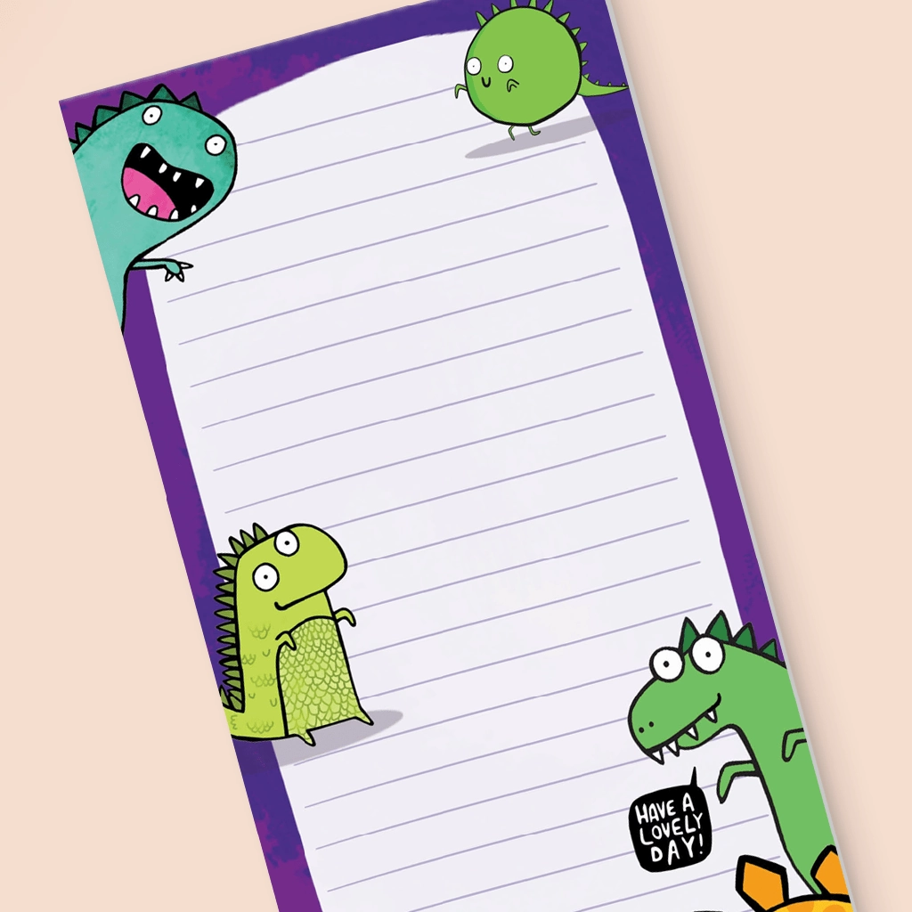 Dino Magnetic Dl Notepad metallic elegant