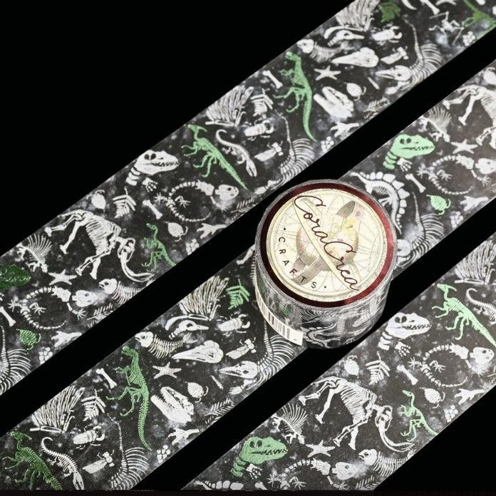 resin Dinosaurs Foil Washi Tape