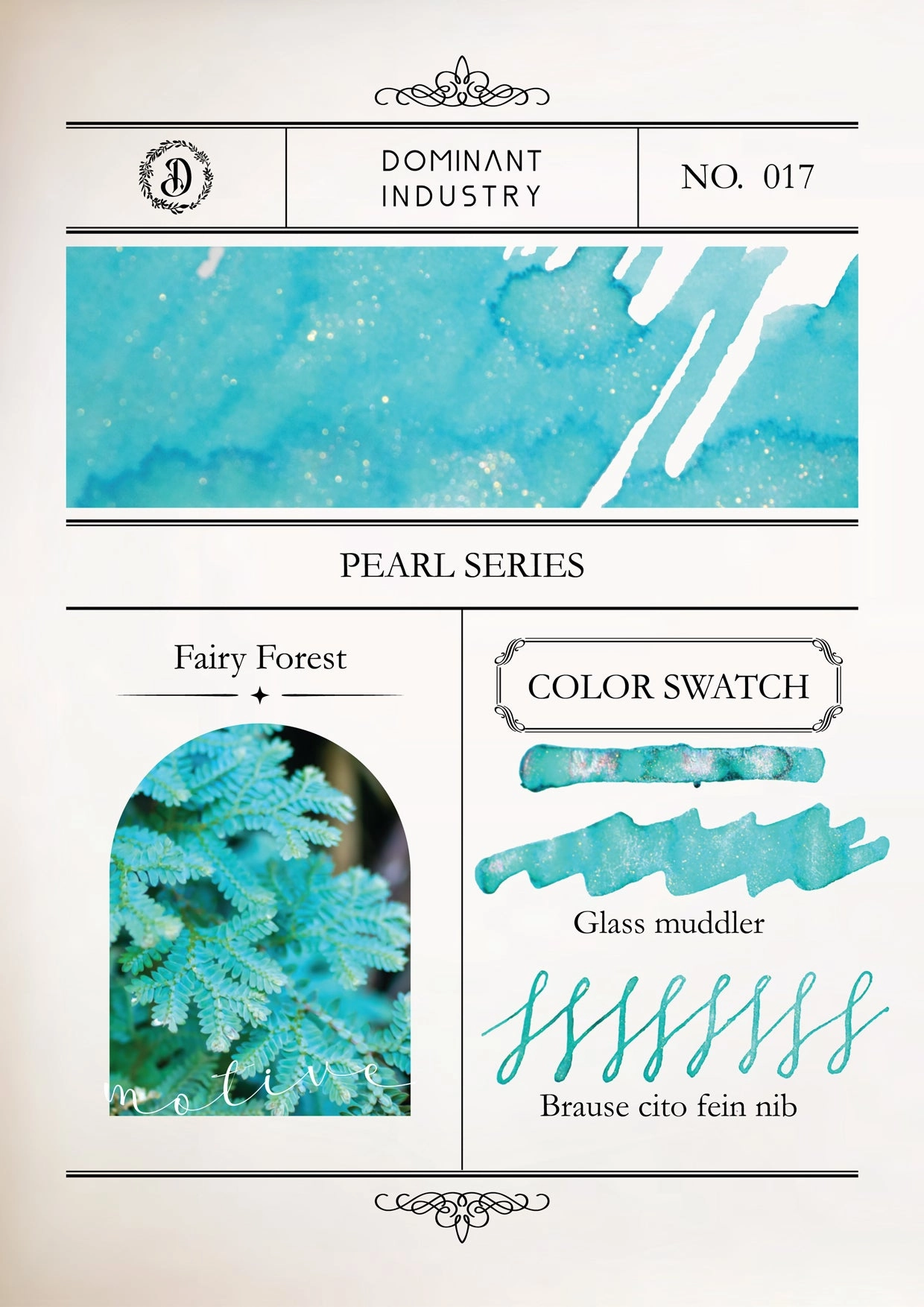 Dominant Industry Pearl Ink 25Ml - Fairy Forest resilient