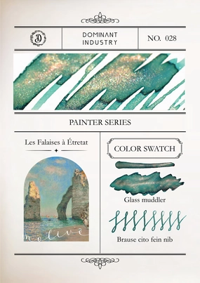 Dominant Industry Pearl Ink 25Ml - Painter Series - Les Falaises A Etretat stackable