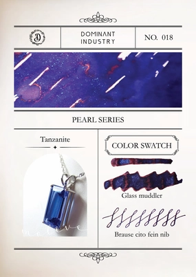 sealed matte Dominant Industry Pearl Ink 25Ml - Tanzanite