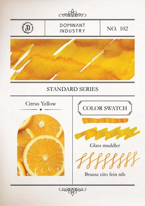 Dominant Industry Standard Ink 25Ml - Citrus Yellow strong