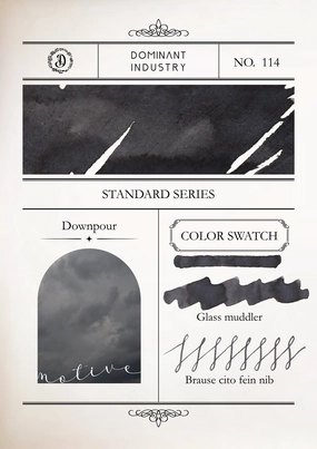 muted synthetic Dominant Industry Standard Ink 25Ml - Downpour