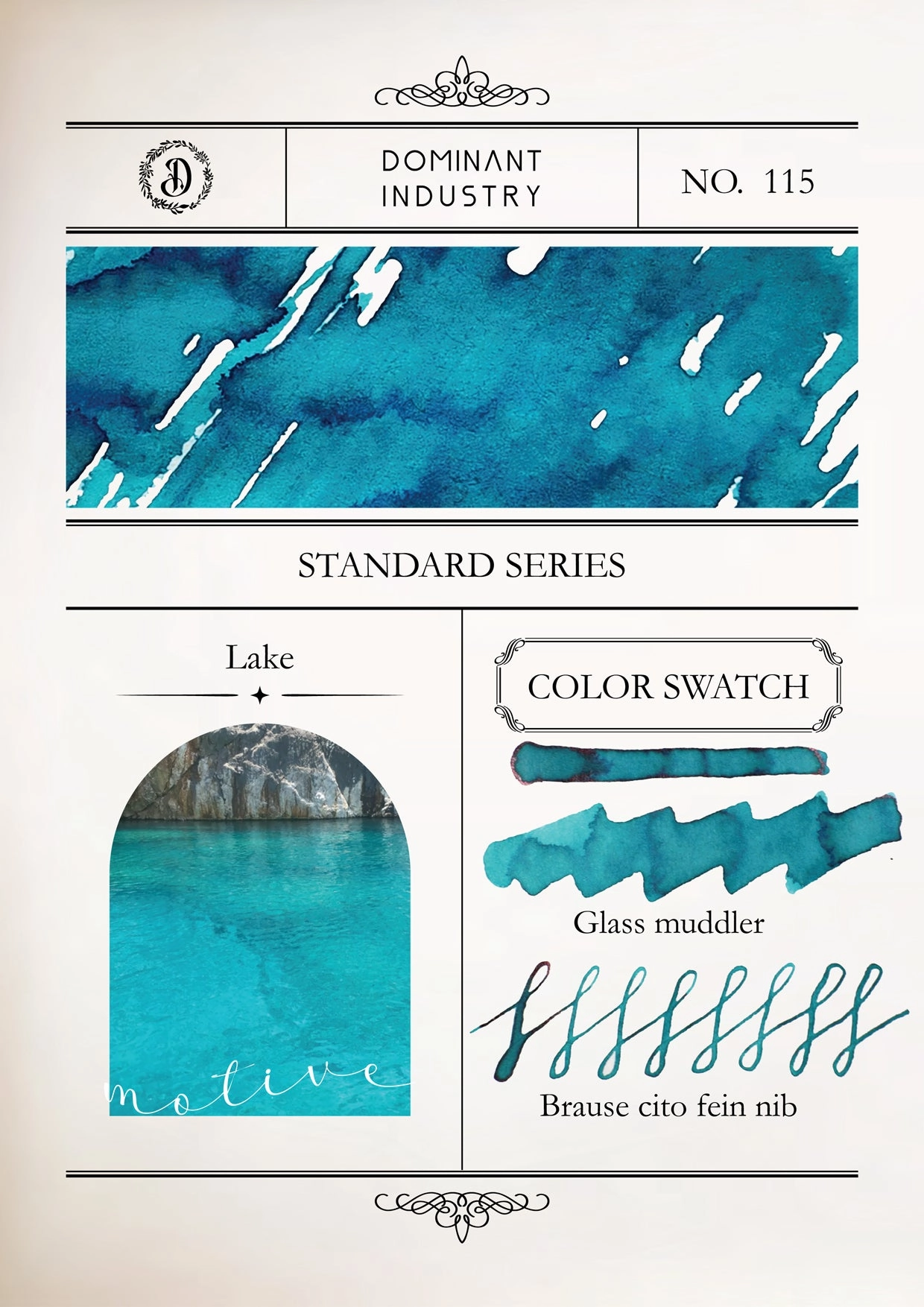 recycled Dominant Industry Standard Ink 25Ml - Lake