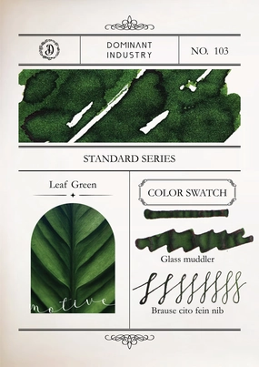 giant metal Dominant Industry Standard Ink 25Ml - Leaf Green