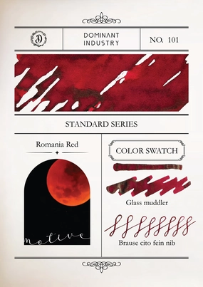 Dominant Industry Standard Ink 25Ml - Romania Red bundle large