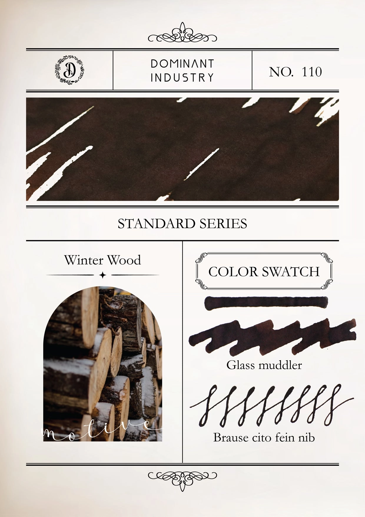 collapsible Dominant Industry Standard Ink 25Ml - Winter Wood