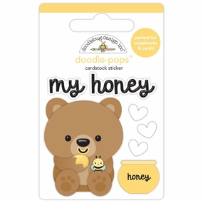 washable gift Doodlebug Doodle-Pops 3D Stickers - My Honey