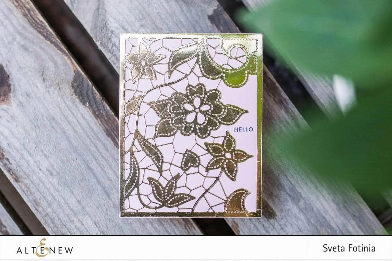 organic Doodled Lace Cover Die