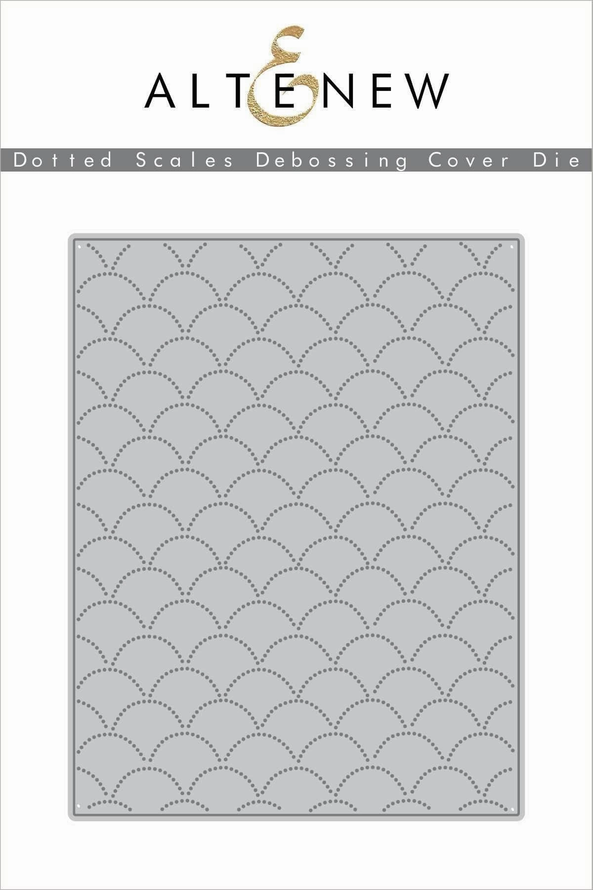 Dotted Scales Debossing Cover Die shiny narrow
