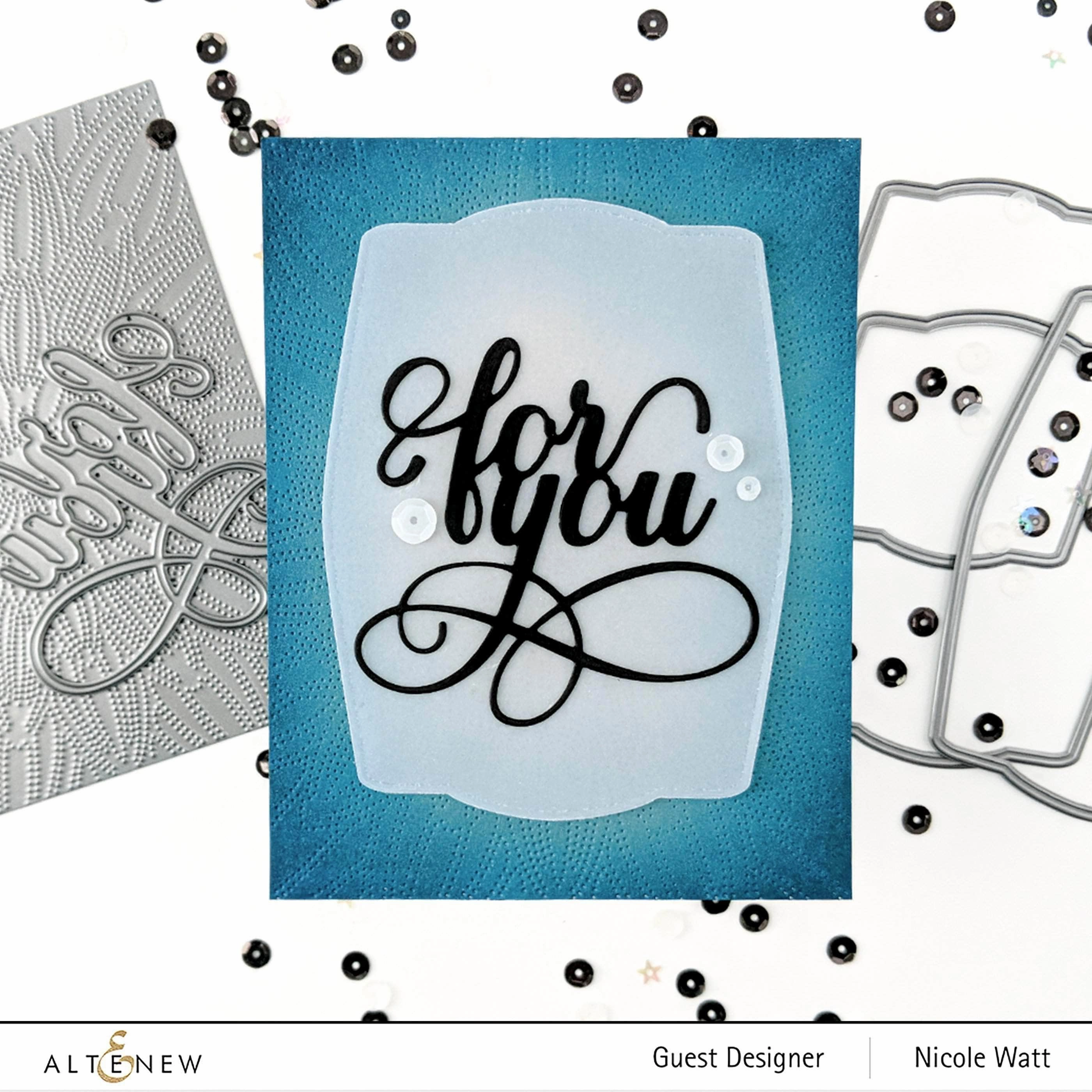 gift Dotted Starburst Debossing Cover Die