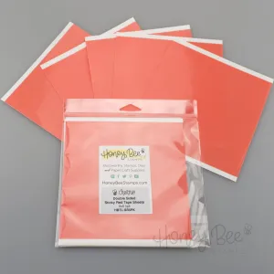 metallic shockproof Double Sided Super Sticky Red Tape Sheets - 6X6 5Pk