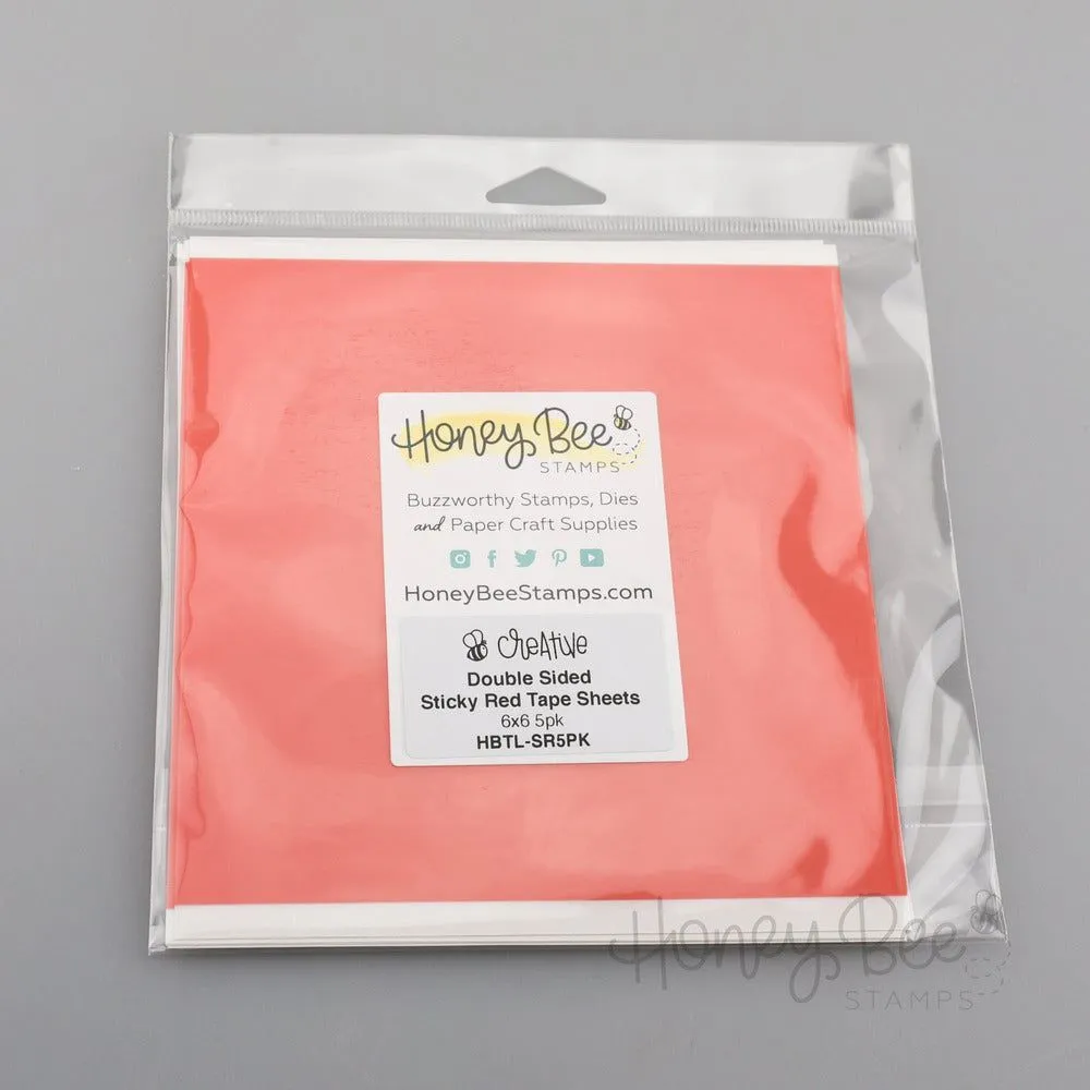 latest Double Sided Super Sticky Red Tape Sheets - 6X6 5Pk