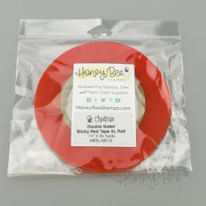 Double Sided Super Sticky Red Tape Xl Roll - 1/2" X 36 Yds wooden deluxe
