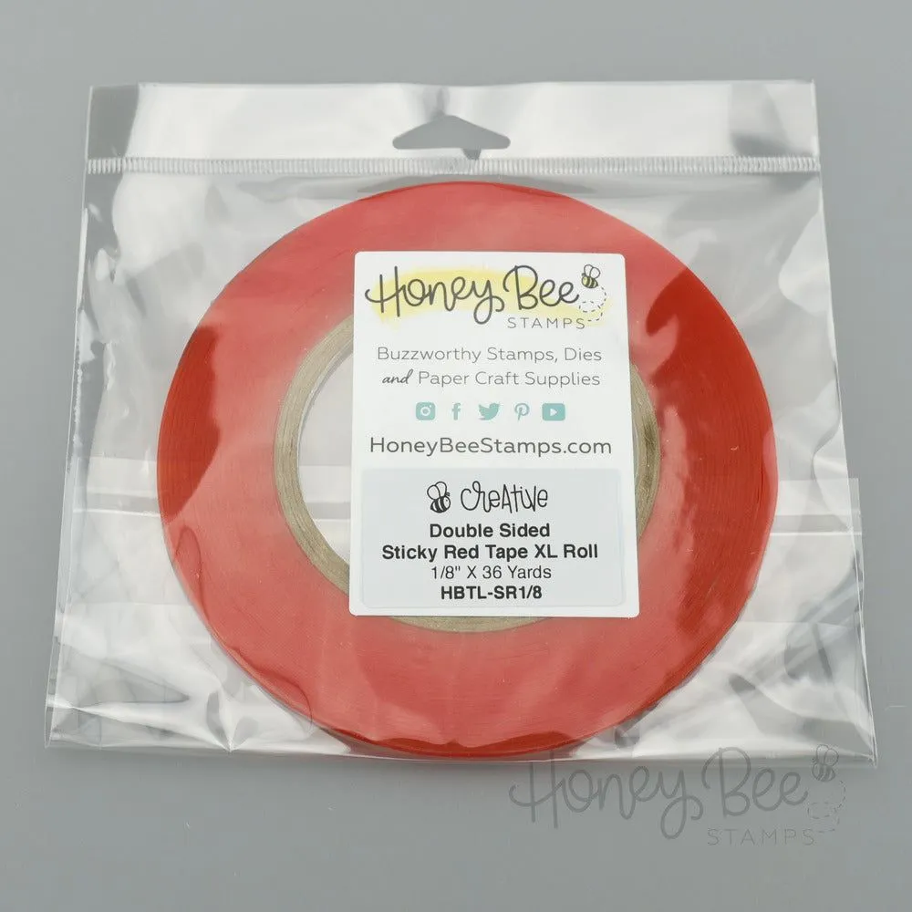 glossy Double Sided Super Sticky Red Tape Xl Roll - 1/8" X 36 Yds
