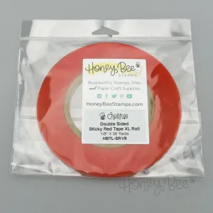 glossy Double Sided Super Sticky Red Tape Xl Roll - 1/8" X 36 Yds