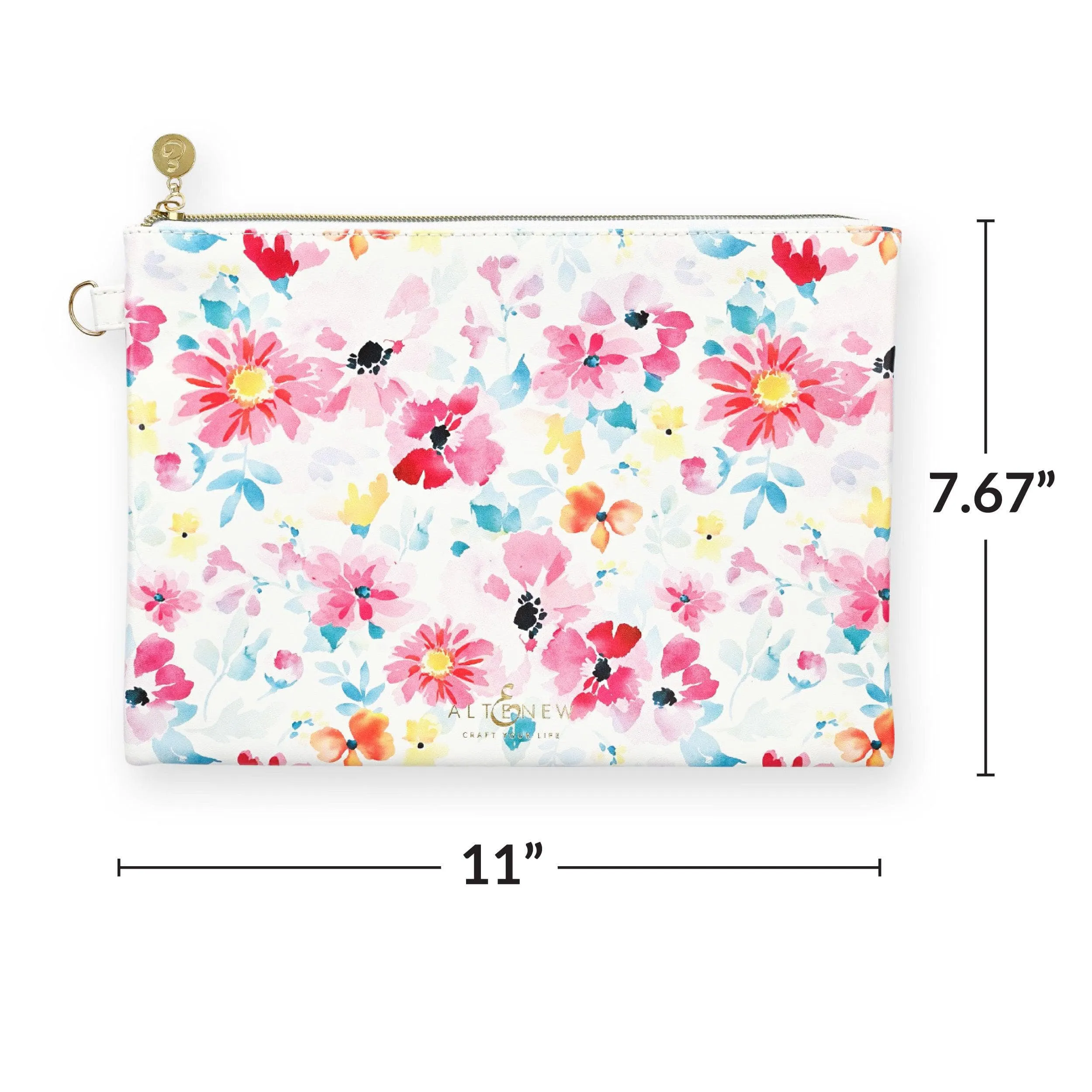 Dreaming In Watercolor Zipper Pouch (280Mm X 195Mm) pastel lightweight