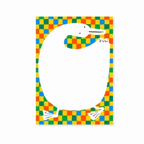 springloaded basic Duck Quilt 5" X 7" Notepad