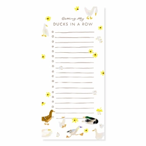 Ducks In A Row Magnetic To-Do List Notepad vintage