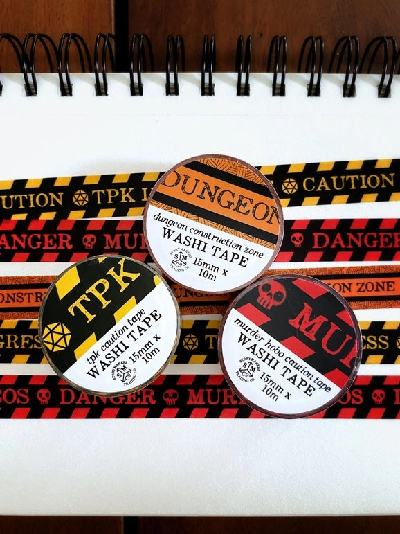 alloy Dungeon Construction Washi Tape For D&D