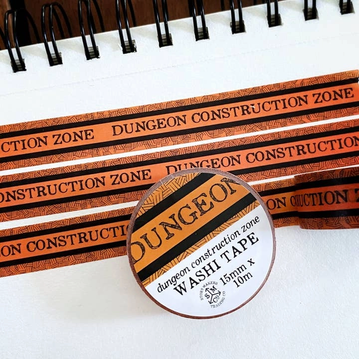 Dungeon Construction Washi Tape For D&D wide