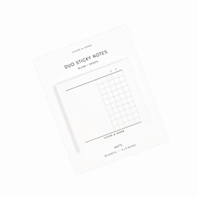 Duo Sticky Notes | Blank   Graph multipurpose nonslip