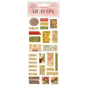 elegant Stamperia   Rub Ons - Create Happiness - Labels