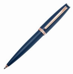 Aurora Style Rose Gold Blue Matte Ballpoint Pen vivid durable