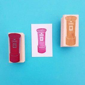 British Post Box Rubber Stamp quality