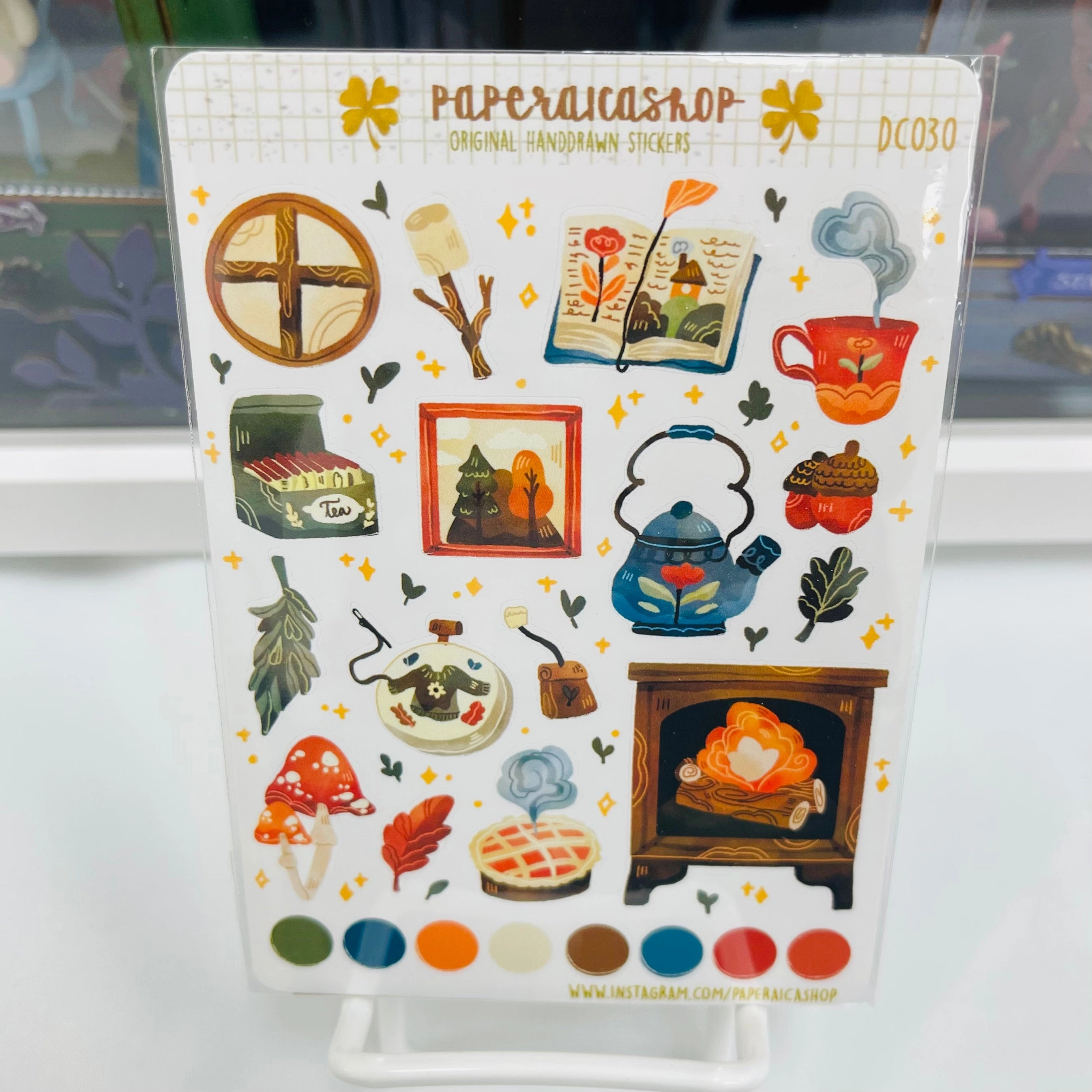 Paperaicashop Dark Cozy Planner Sticker soft heatproof