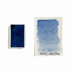 Smalt Pb32 - Artist Grade Handmade Honey Based Watercolor Paint Full Pan 3.2Ml heatproof refillable