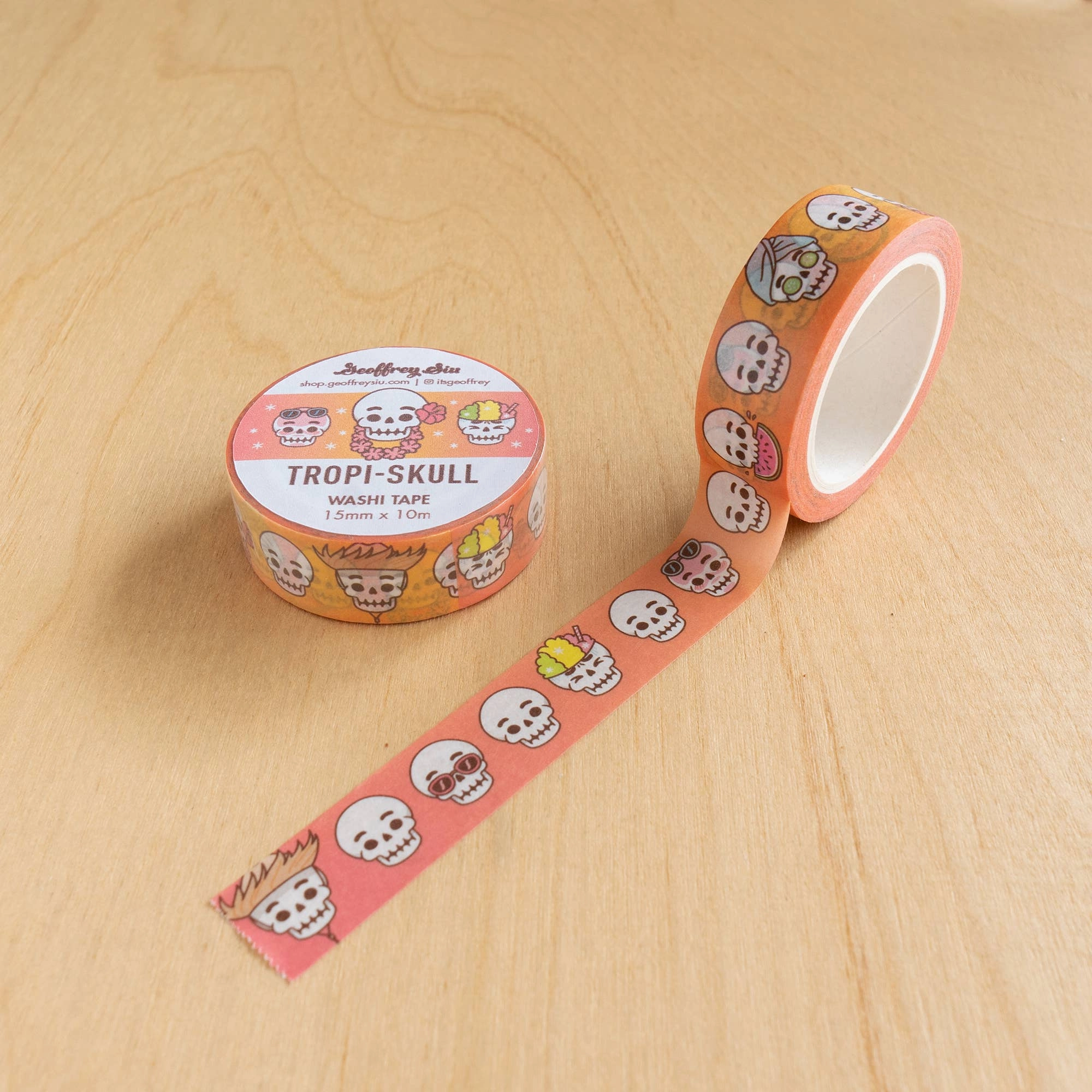 Tropical Skull Washi Tape automatic bulk