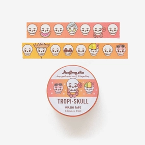 Tropical Skull Washi Tape superior