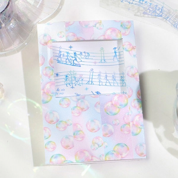 Dwarfs' March Music Notes Pet Clear Tape seasonal