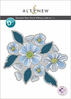 lasting retractable Dynamic Duo: Floral Whimsy Add-On Die Set