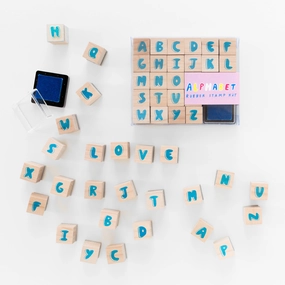 shiny refillable Alphabet Stamp Kit