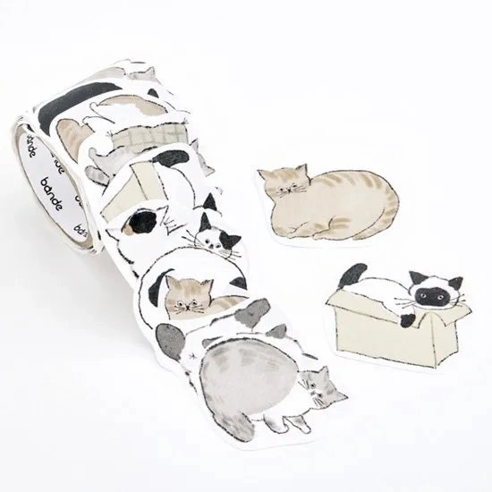 resilient single Bande Writable Sticker Roll - Yuru Neko Memo