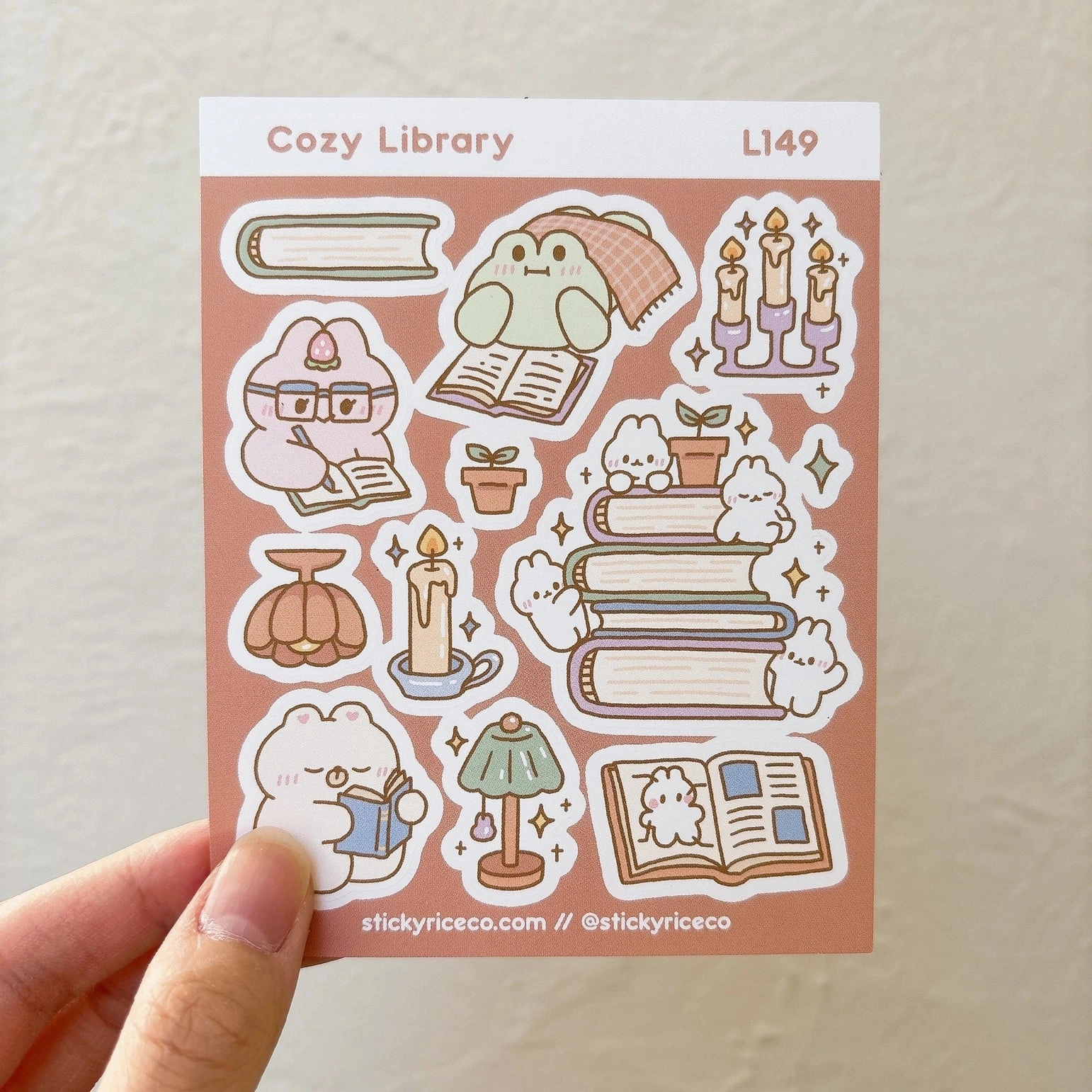 everyday finest Cozy Library Sticker Sheet