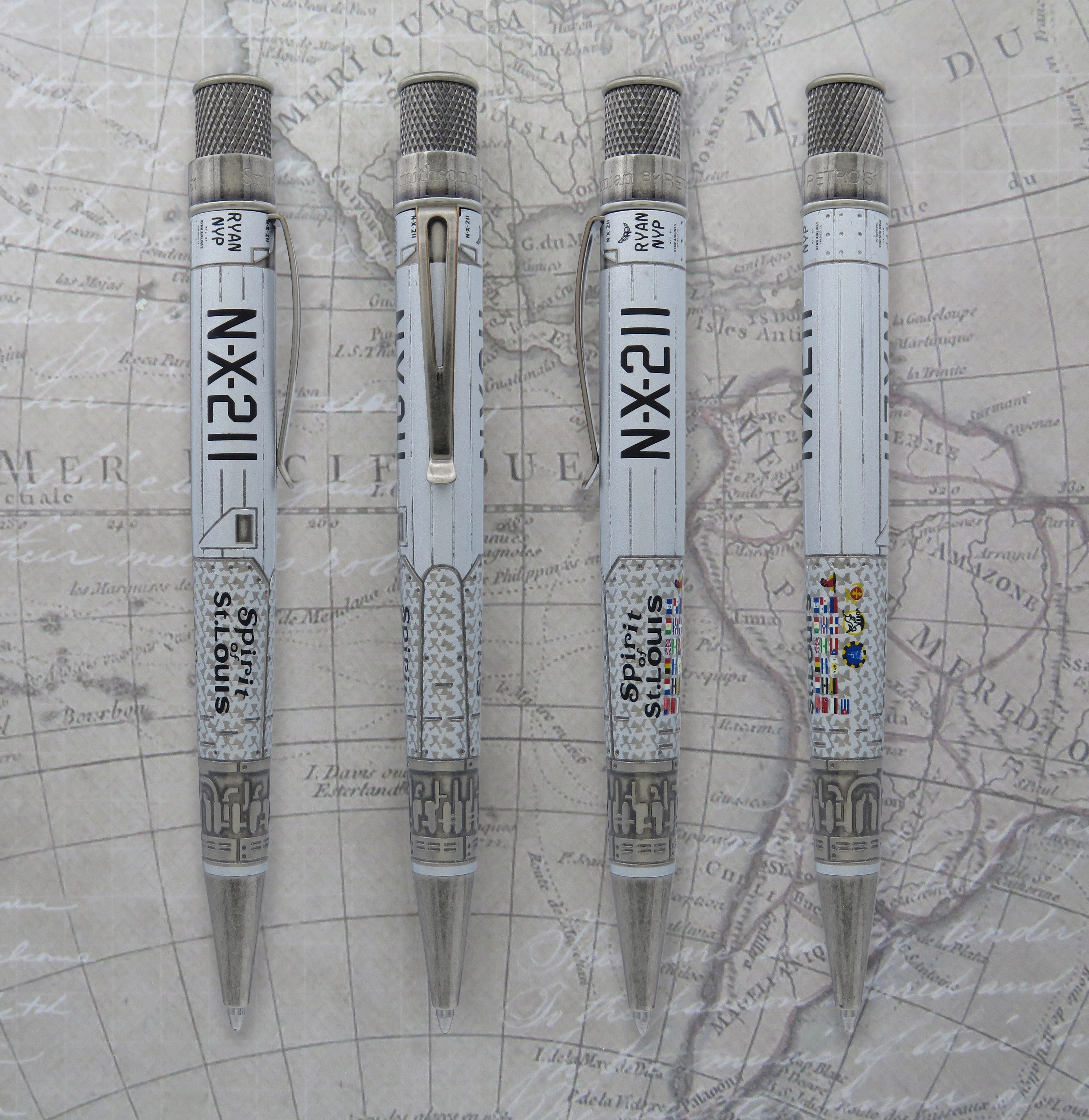 Retro 1951 Tornado Smithsonian Spirit Of St. Louis Rollerball Pen affordable