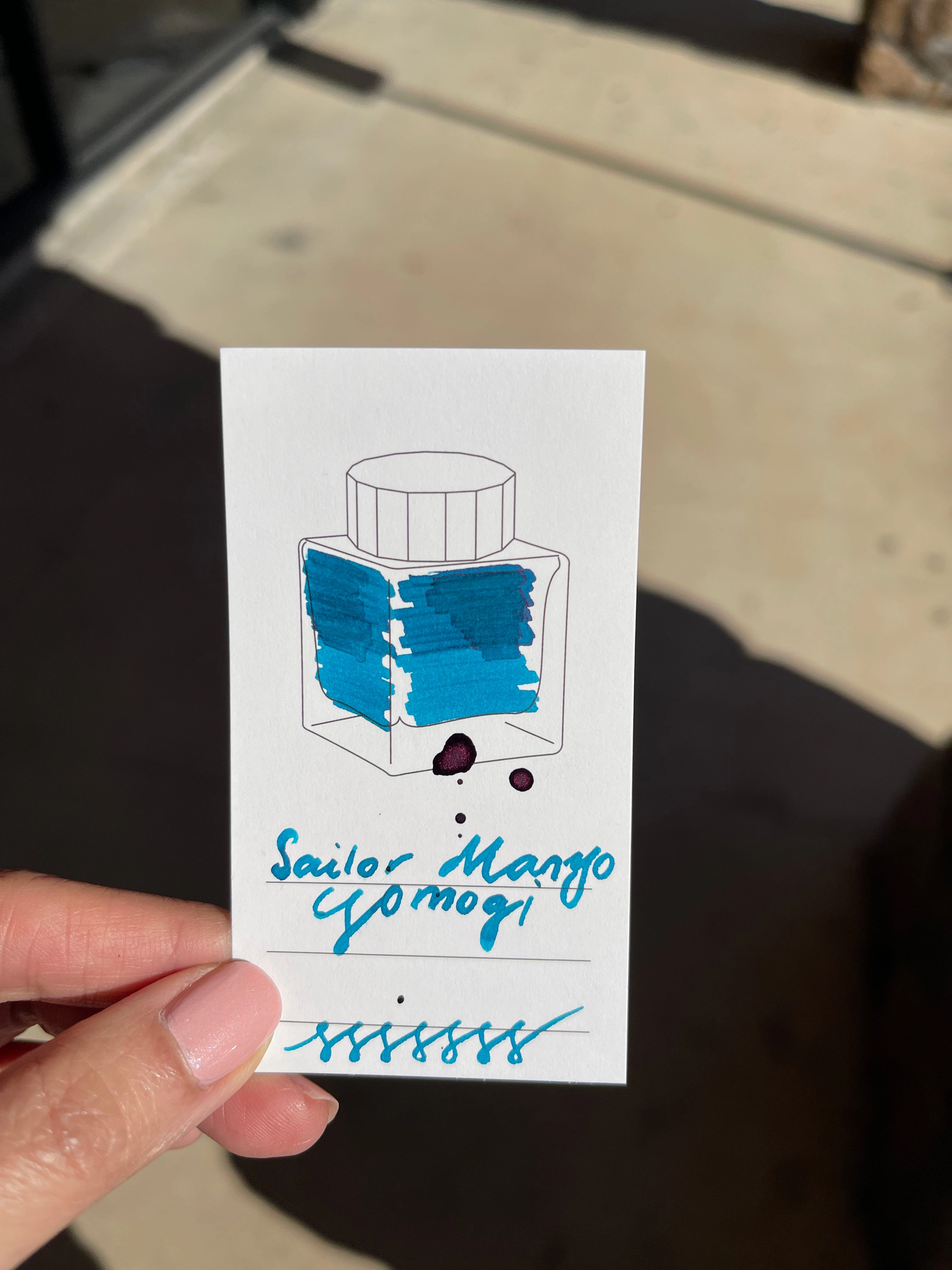 neutral premium Sailor Manyo Ink - Yomogi 50Ml
