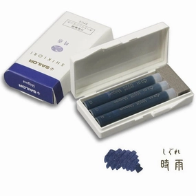 Sailor Shikiori Fountain Pen Ink Cartridges - Shigure loose bamboo