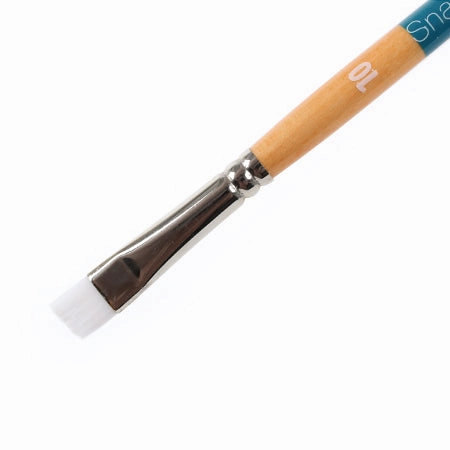 Snap! Paintbrush  Bright, White Synthetic ceramic bamboo