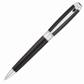 bulk pastel St Dupont Line D Medium Black & Chrome Ballpoint Pen
