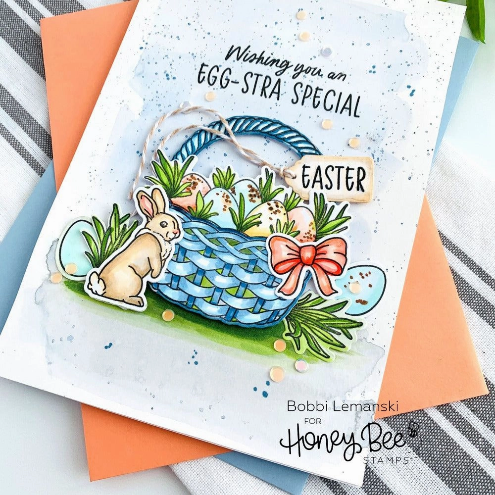 Easter Basket Builder - 6X8 Stamp Set - Retiring collapsible refined