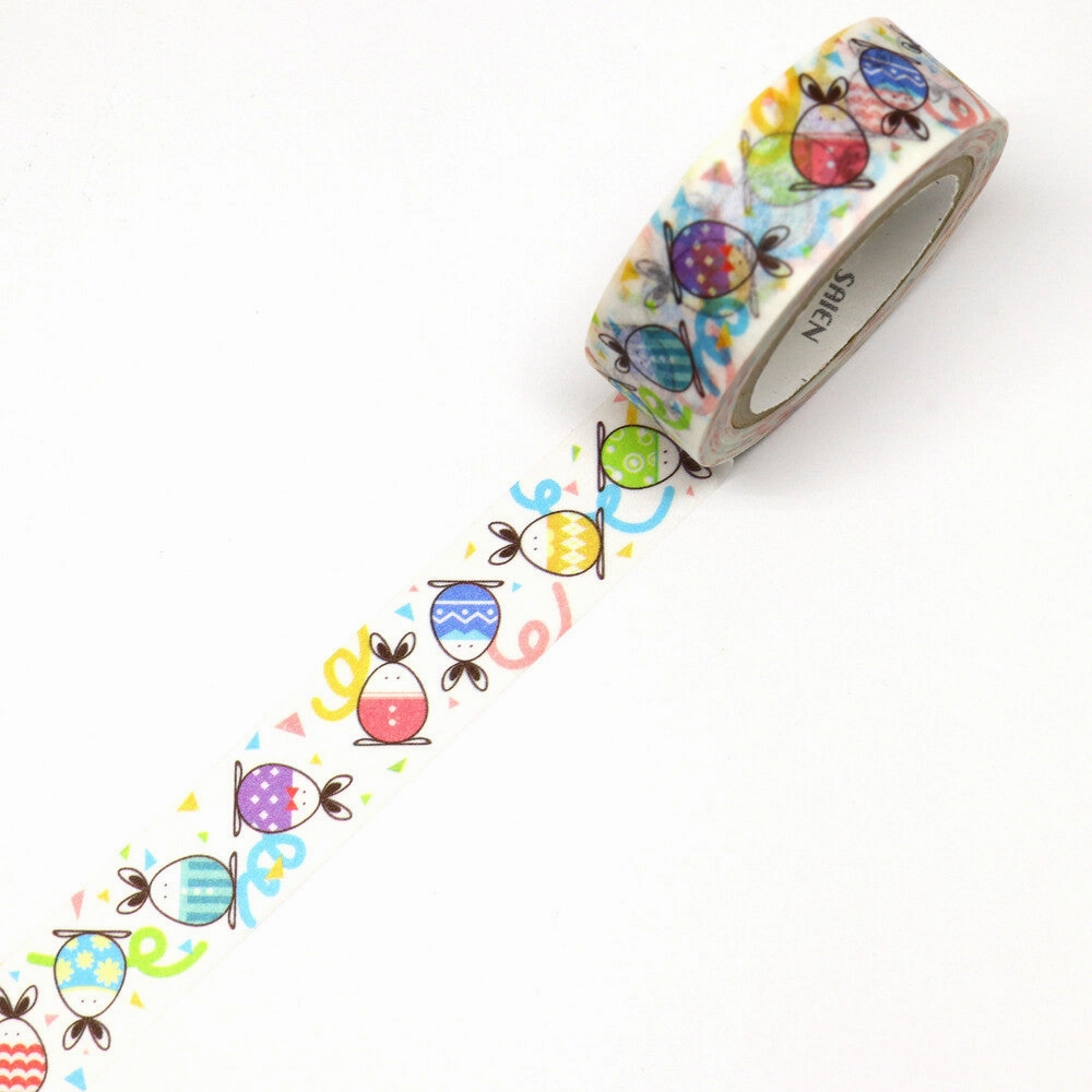 economical plastic Easter Egg Rabbit Japanese Washi Tape Saien